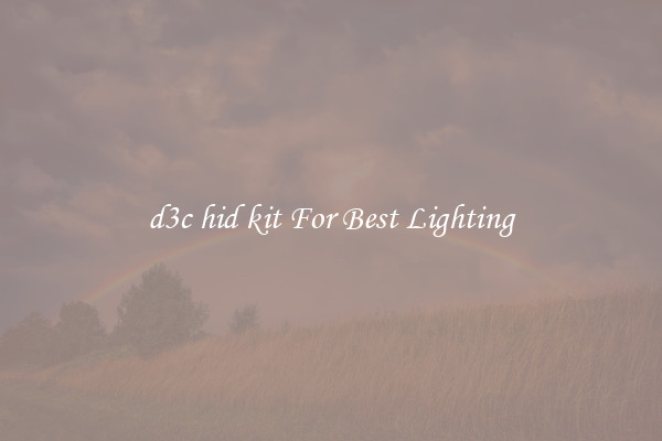 d3c hid kit For Best Lighting