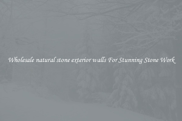 Wholesale natural stone exterior walls For Stunning Stone Work
