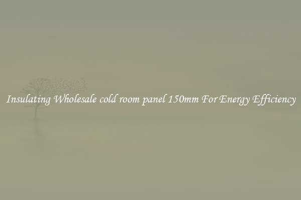 Insulating Wholesale cold room panel 150mm For Energy Efficiency