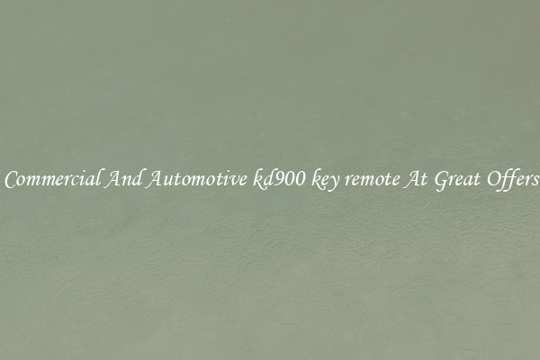 Commercial And Automotive kd900 key remote At Great Offers