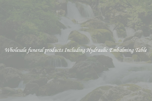 Wholesale funeral products Including Hydraulic Embalming Table 