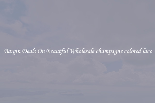 Bargin Deals On Beautful Wholesale champagne colored lace