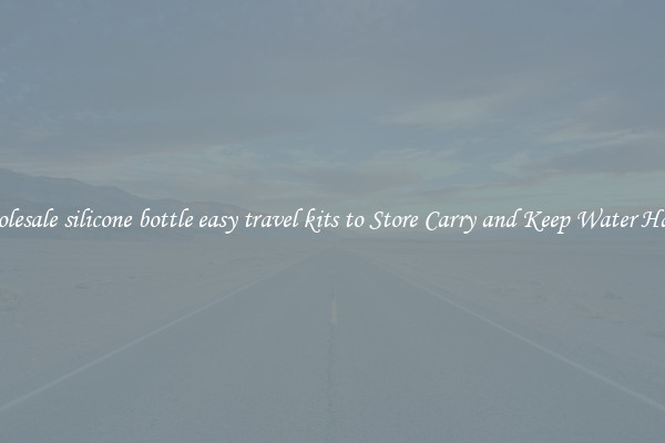 Wholesale silicone bottle easy travel kits to Store Carry and Keep Water Handy