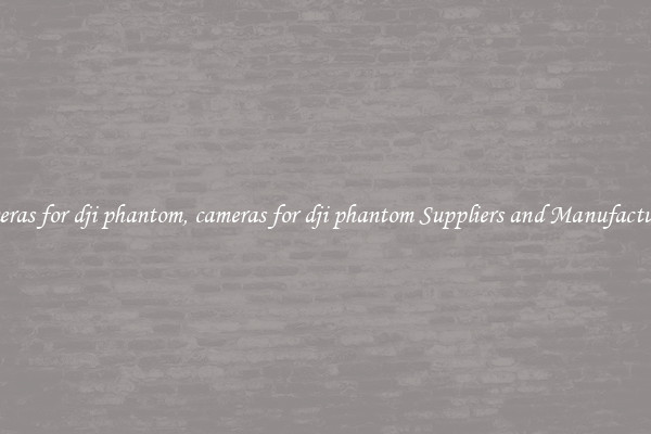 cameras for dji phantom, cameras for dji phantom Suppliers and Manufacturers