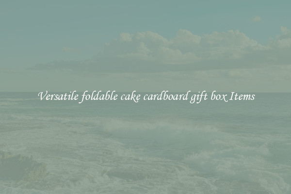 Versatile foldable cake cardboard gift box Items