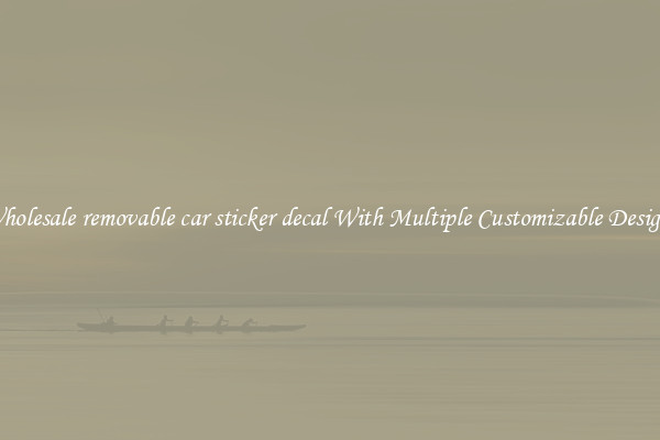 Wholesale removable car sticker decal With Multiple Customizable Designs
